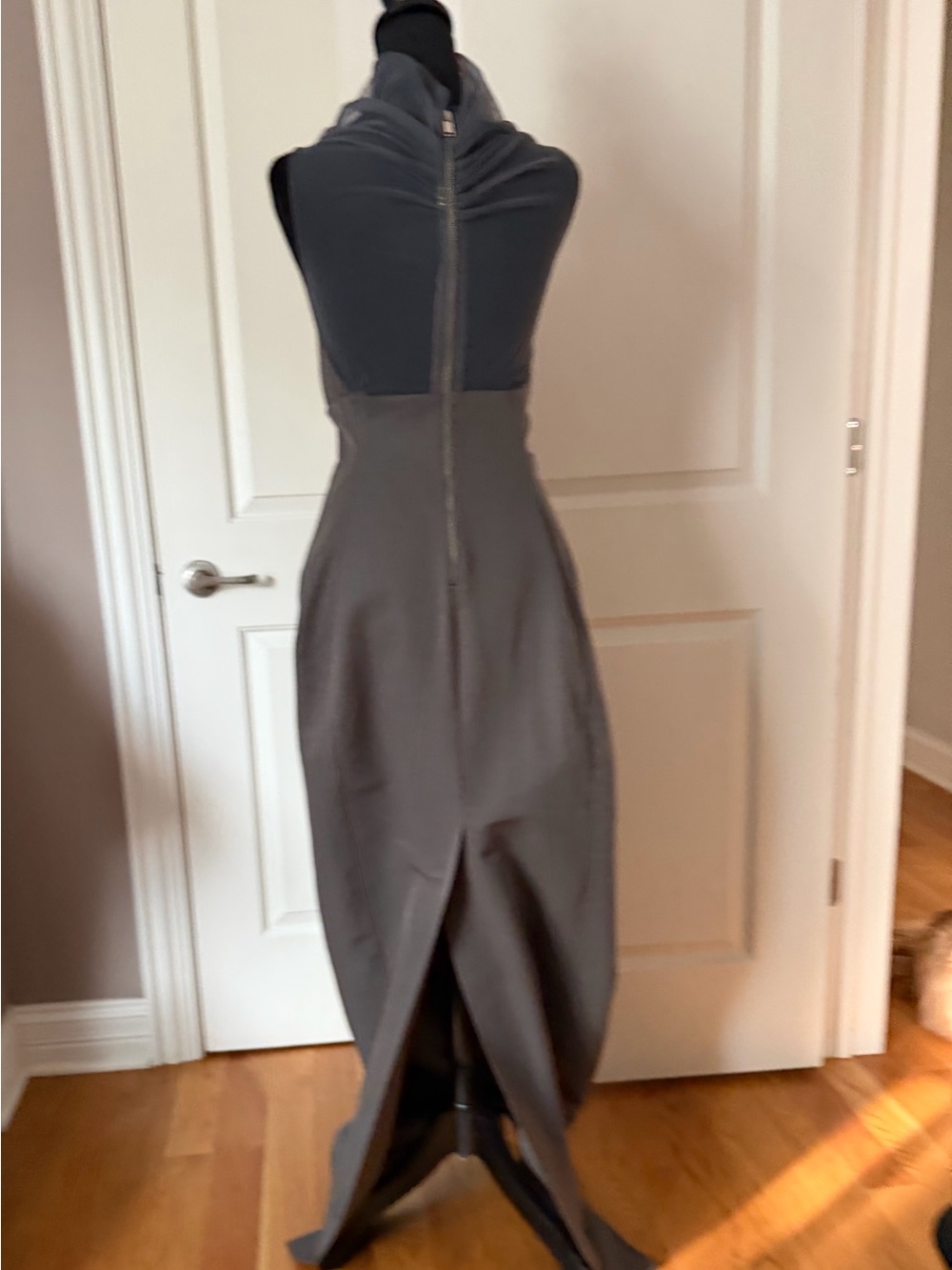 Rick Owens Sleek Gray Evening Dress - Picture 3 of 13